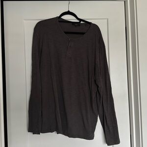 Vince XL Grey Long Sleeve Shirt